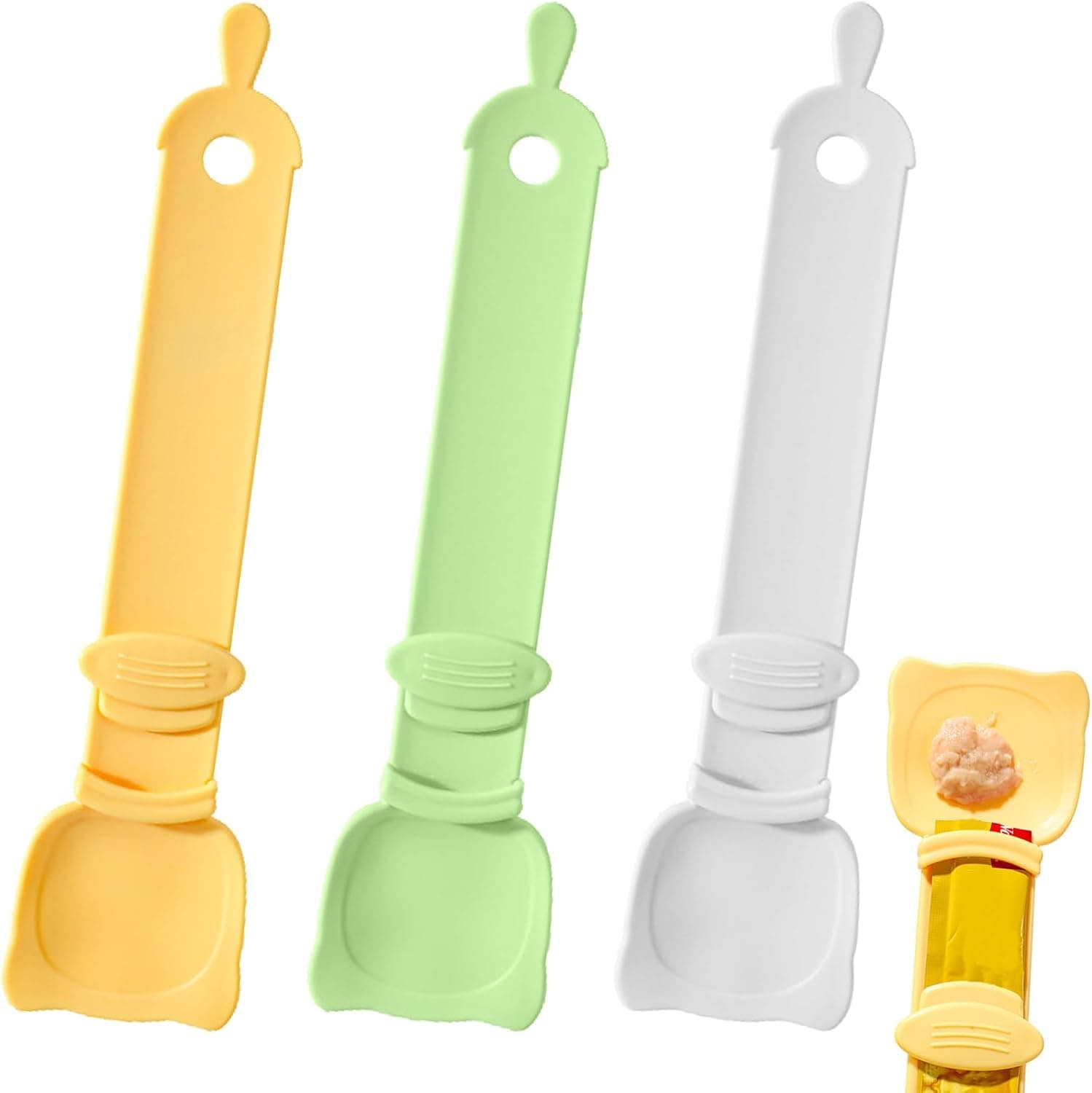 Arvintas Mess-Free Cat Treat Squeeze Feeder Spoon - official Amazon product photo