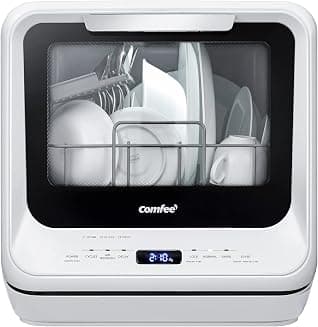 Compact Countertop Portable Dishwasher with Built-in 5L Water Tank thumbnail