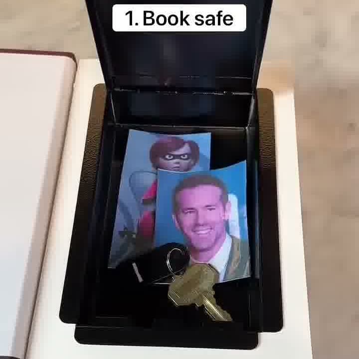 Funderstood Classic Literature Real Paper Page Diversion Book Safe Lock Box - official Amazon product photo