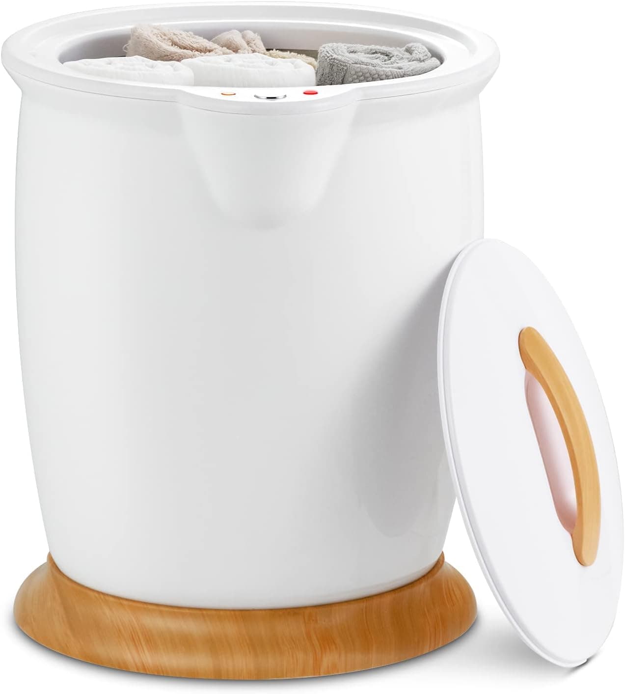 Tangkula 20L Luxury Rapid Heating Spa Towel Warmer Bucket with Fragrance Holder - official Amazon product photo