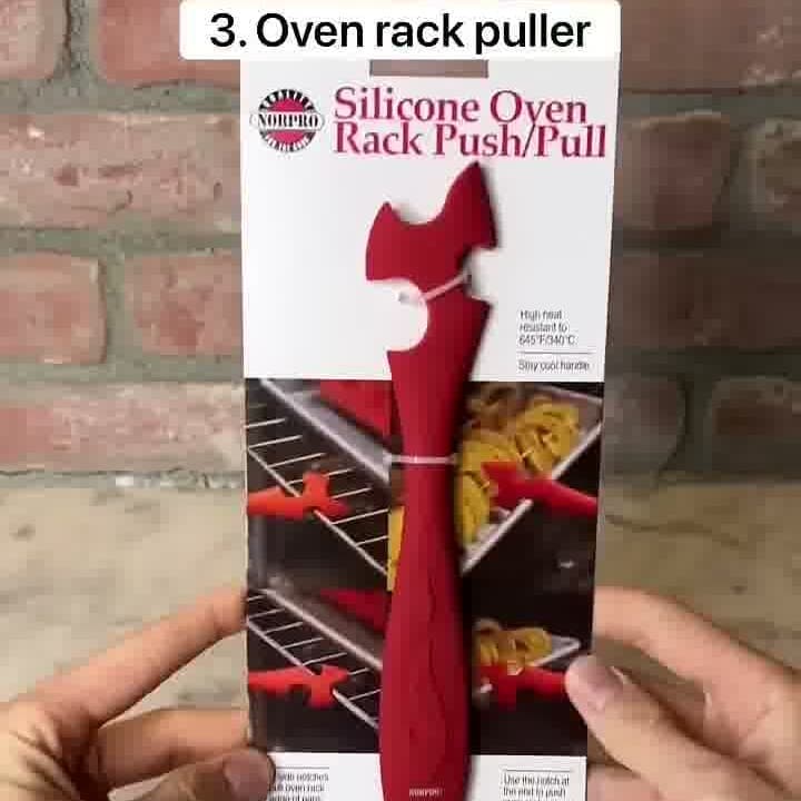 Norpro 1229 Heat-Resistant Silicone Oven Rack Push/Pull Tool - official Amazon product photo