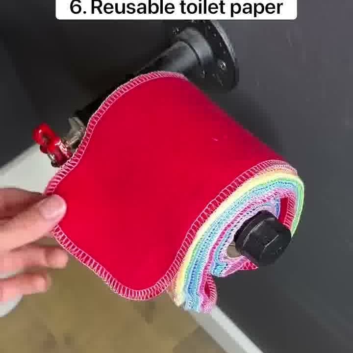 Eco-Friendly Washable Bamboo Reusable Wipes Paper Roll - official Amazon product photo