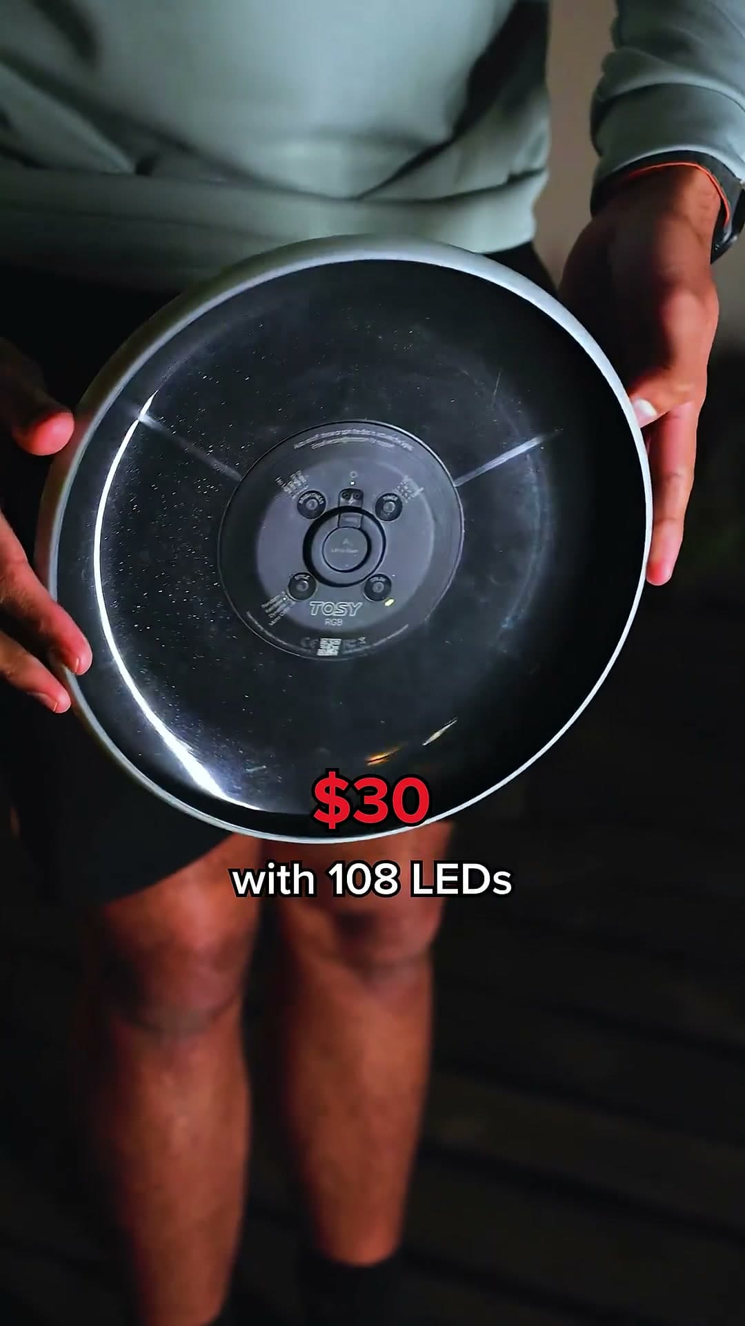 TOSY Smart 360 LED Flying Disc Ultimate Light-Up Frisbee - official Amazon product photo