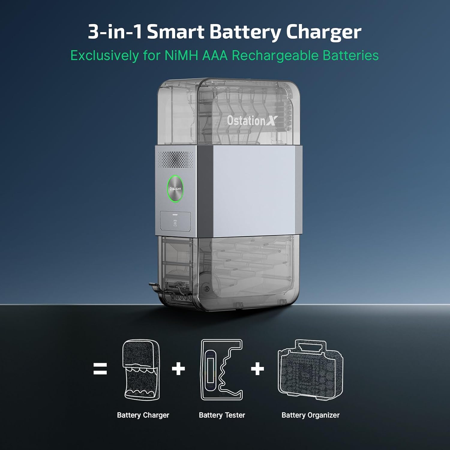 OLIGHT Ostation X Smart 3-in-1 Battery Charger & Organizer Vending Machine - trending gadget from YouTube