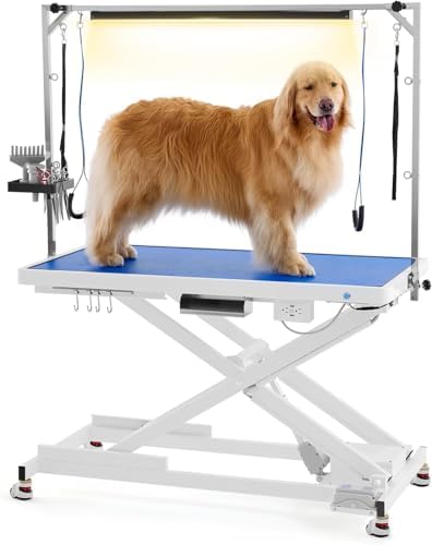 POLIMO Professional Electric Lift Dog Grooming Table