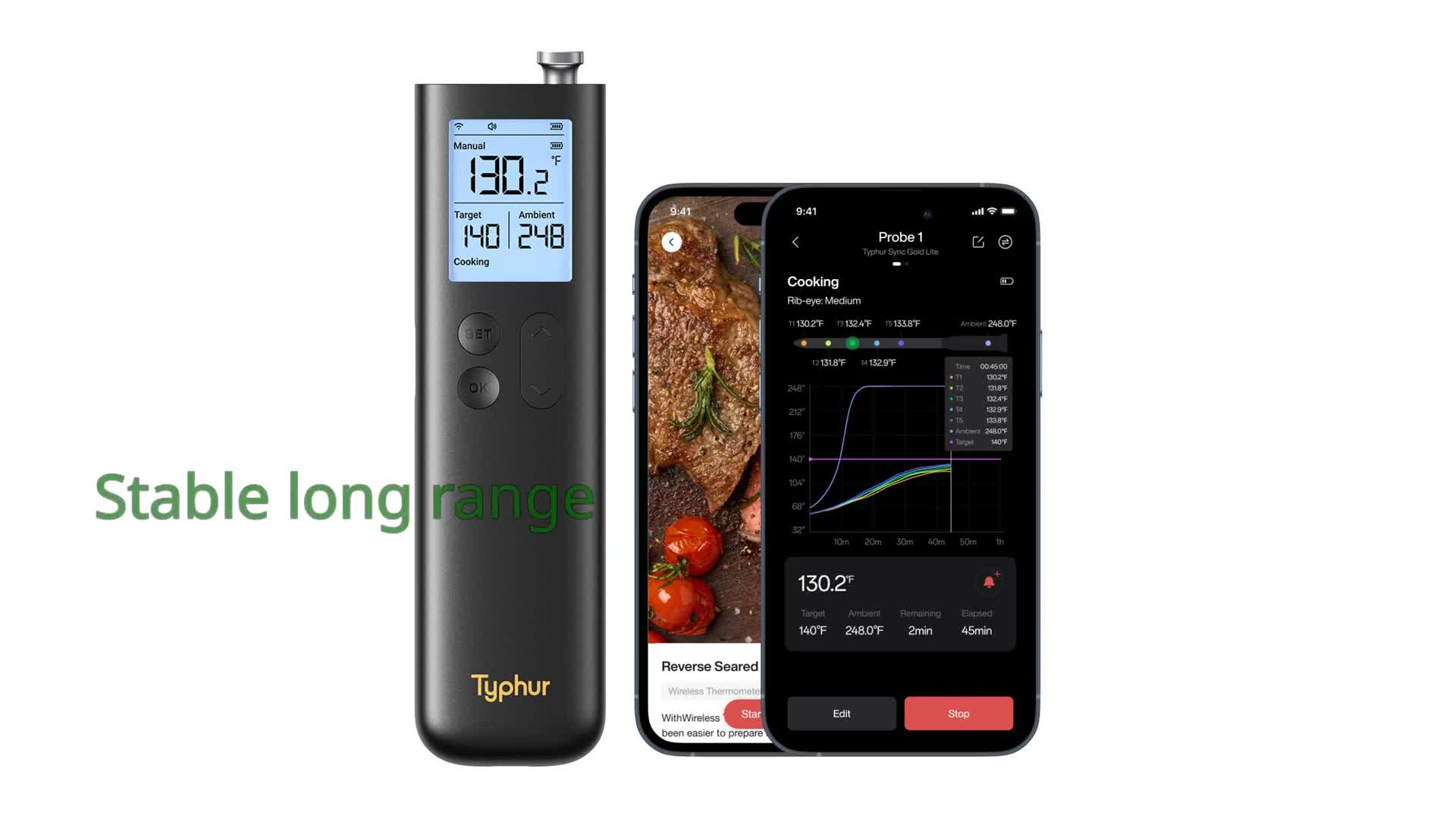 Typhur Sync Quad Wireless Smart Meat Thermometer thumbnail